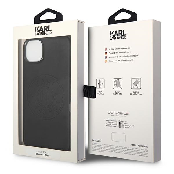 iTok webáruház - Karl Lagerfeld Karl Lagerfeld Leather Perforated Logo tok iPhone 14 Plushoz (fekete) 8 Karl Lagerfeld Leather Perforated Logo Case for iPhone 14 Plus (fekete)