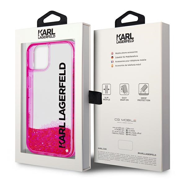 iTok webáruház - Karl Lagerfeld Karl Lagerfeld Liquid Glitter Elong tok iPhone 14 Plus (rózsaszín) 8 Karl Lagerfeld Liquid Glitter Elong Case for iPhone 14 Plus (rózsaszín)