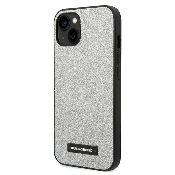 iTok webáruház - Karl Lagerfeld Karl Lagerfeld Glitter Plaque Logo tok iPhone 14 Plus készülékhez – ezüst 2 Karl Lagerfeld KLHCP14MG2ELS iPhone 14 Plus 6.7 "hardcase silver / silver Glitter Plaque Logo