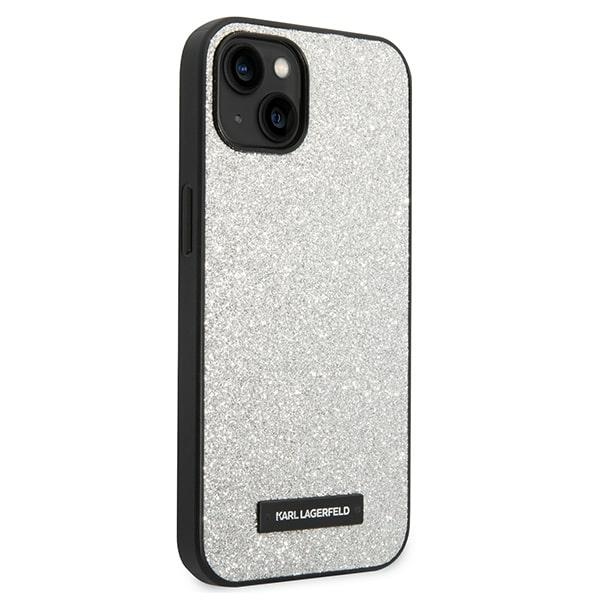 iTok webáruház - Karl Lagerfeld Karl Lagerfeld Glitter Plaque Logo tok iPhone 14 Plus készülékhez – ezüst 4 Karl Lagerfeld KLHCP14MG2ELS iPhone 14 Plus 6.7 "hardcase silver / silver Glitter Plaque Logo