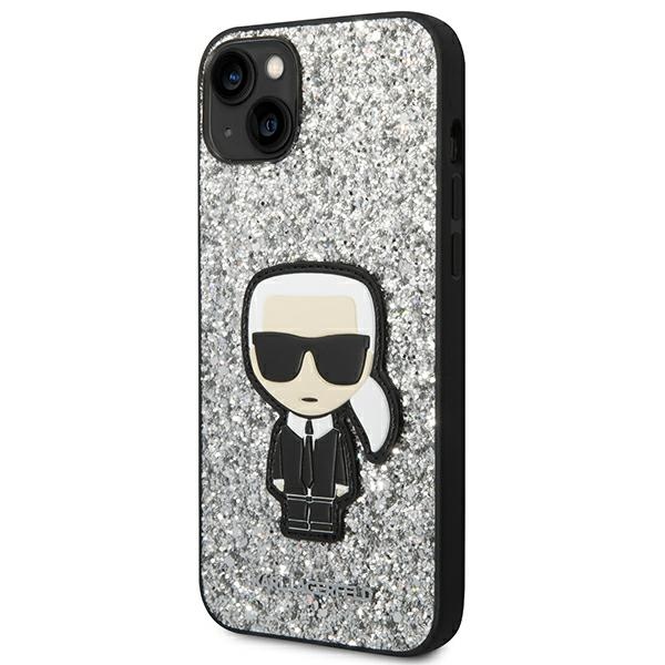 iTok webáruház - Karl Lagerfeld Karl Lagerfeld Glitter Flakes Ikonik tok iPhone 14 Plus készülékhez 2 Karl Lagerfeld KLHCP14MGFKPG iPhone 14 Plus 6.7 "hardcase silver / silver Glitter Flakes Ikonik