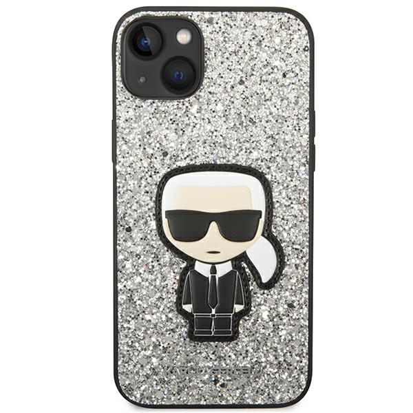 iTok webáruház - Karl Lagerfeld Karl Lagerfeld Glitter Flakes Ikonik tok iPhone 14 Plus készülékhez 3 Karl Lagerfeld KLHCP14MGFKPG iPhone 14 Plus 6.7 "hardcase silver / silver Glitter Flakes Ikonik