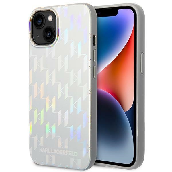 iTok webáruház - Karl Lagerfeld Karl Lagerfeld KLHCP14MLGMMSV3 Monogram Iridescent kemény tok iPhone 14 Plus készülékhez 1 Karl Lagerfeld KLHCP14MLGMMSV3 iPhone 14 Plus 6.7 "hardcase silver / silver Monogram Iridescent