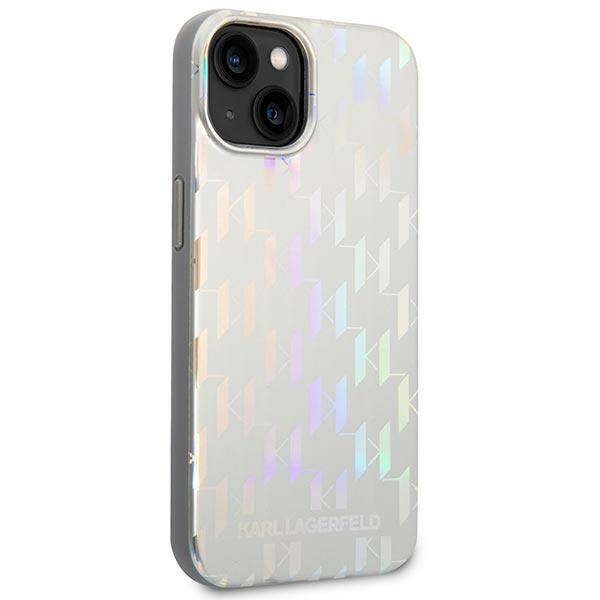 iTok webáruház - Karl Lagerfeld Karl Lagerfeld KLHCP14MLGMMSV3 Monogram Iridescent kemény tok iPhone 14 Plus készülékhez 4 Karl Lagerfeld KLHCP14MLGMMSV3 iPhone 14 Plus 6.7 "hardcase silver / silver Monogram Iridescent