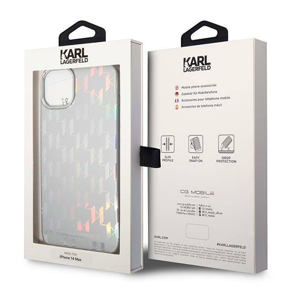 iTok webáruház - Karl Lagerfeld Karl Lagerfeld KLHCP14MLGMMSV3 Monogram Iridescent kemény tok iPhone 14 Plus készülékhez 8 Karl Lagerfeld KLHCP14MLGMMSV3 iPhone 14 Plus 6.7 "hardcase silver / silver Monogram Iridescent