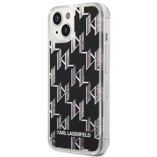 iTok webáruház - Karl Lagerfeld Karl Lagerfeld KLHCP14MLMNMK Liquid Glitter Monogram tok iPhone 14 Plus készülékhez – fekete 2 Karl Lagerfeld KLHCP14MLMNMK iPhone 14 Plus 6.7 "hardcase black / black Liquid Glitter Monogram