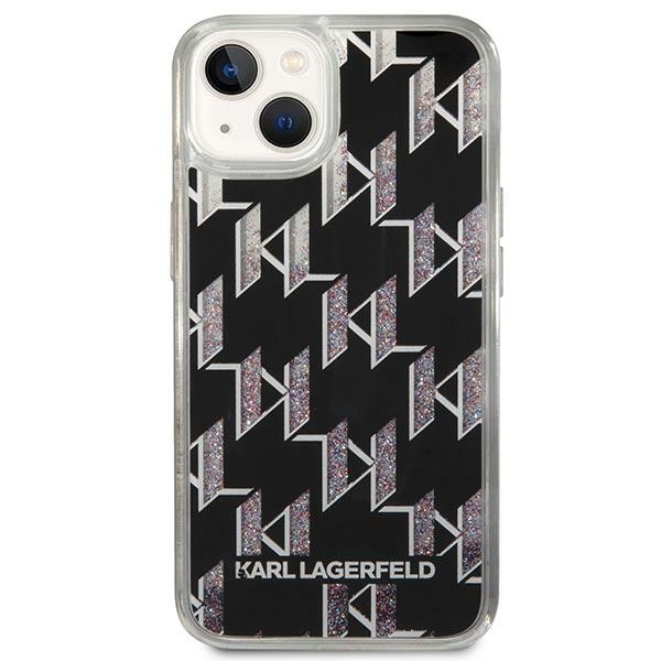 iTok webáruház - Karl Lagerfeld Karl Lagerfeld KLHCP14MLMNMK Liquid Glitter Monogram tok iPhone 14 Plus készülékhez – fekete 3 Karl Lagerfeld KLHCP14MLMNMK iPhone 14 Plus 6.7 "hardcase black / black Liquid Glitter Monogram