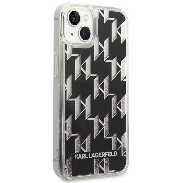 iTok webáruház - Karl Lagerfeld Karl Lagerfeld KLHCP14MLMNMK Liquid Glitter Monogram tok iPhone 14 Plus készülékhez – fekete 4 Karl Lagerfeld KLHCP14MLMNMK iPhone 14 Plus 6.7 "hardcase black / black Liquid Glitter Monogram