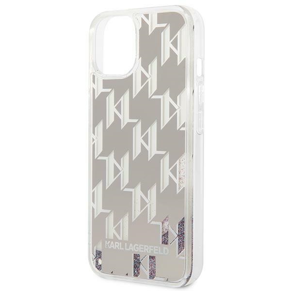 iTok webáruház - Karl Lagerfeld Karl Lagerfeld Liquid Glitter Monogram tok iPhone 14 Plus készülékhez 6 Karl Lagerfeld KLHCP14MLMNMS iPhone 14 Plus 6.7 "hardcase silver / silver Liquid Glitter Monogram