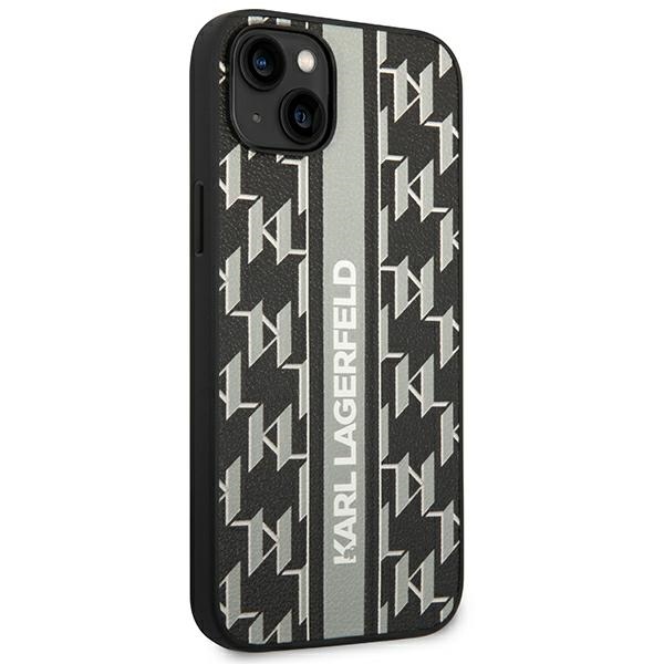 iTok webáruház - Karl Lagerfeld Karl Lagerfeld Monogram Stripe tok iPhone 14 Plus készülékhez, szürke 4 Karl Lagerfeld KLHCP14MPGKLSKG iPhone 14 Plus 6.7 "hardcase gray / gray Monogram Stripe