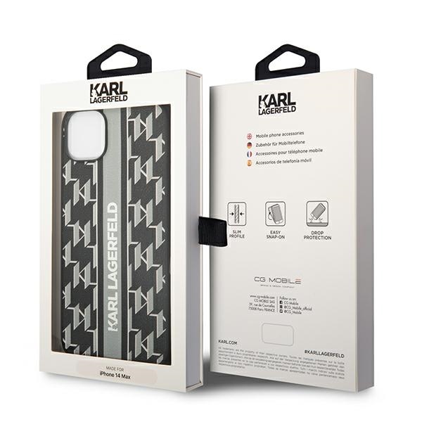 iTok webáruház - Karl Lagerfeld Karl Lagerfeld Monogram Stripe tok iPhone 14 Plus készülékhez, szürke 8 Karl Lagerfeld KLHCP14MPGKLSKG iPhone 14 Plus 6.7 "hardcase gray / gray Monogram Stripe