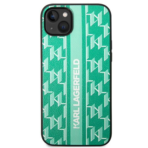 iTok webáruház - Karl Lagerfeld Karl Lagerfeld Monogram Stripe tok iPhone 14 Plus készülékhez – zöld 3 Karl Lagerfeld KLHCP14MPGKLSKN iPhone 14 Plus 6.7 "hardcase green / green Monogram Stripe