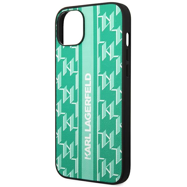 iTok webáruház - Karl Lagerfeld Karl Lagerfeld Monogram Stripe tok iPhone 14 Plus készülékhez – zöld 6 Karl Lagerfeld KLHCP14MPGKLSKN iPhone 14 Plus 6.7 "hardcase green / green Monogram Stripe