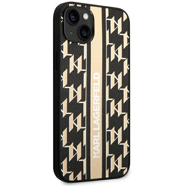 iTok webáruház - Karl Lagerfeld Karl Lagerfeld KLHCP14MPGKLSKW Monogram Stripe keménytok iPhone 14 Plus készülékhez – barna 4 Karl Lagerfeld KLHCP14MPGKLSKW iPhone 14 Plus 6,7 "hardcase brown / brown Monogram Stripe