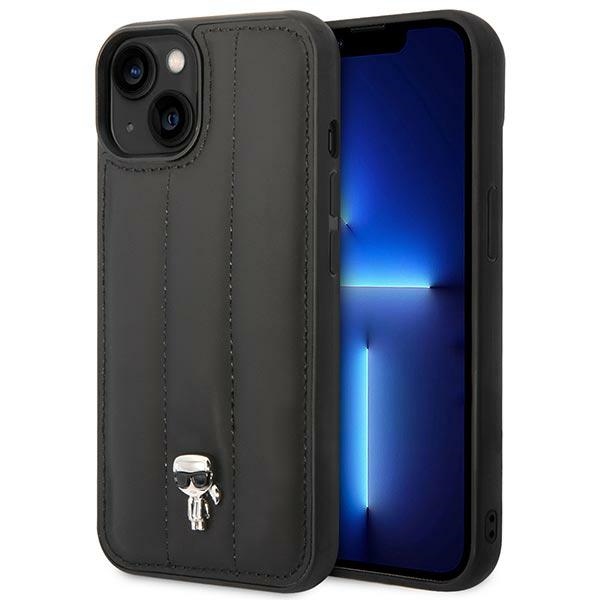 iTok webáruház - Karl Lagerfeld Karl Lagerfeld Puffy Ikonik Pin tok iPhone 14 Plus (fekete) 1 Karl Lagerfeld Puffy Ikonik Pin Case for iPhone 14 Plus (fekete)