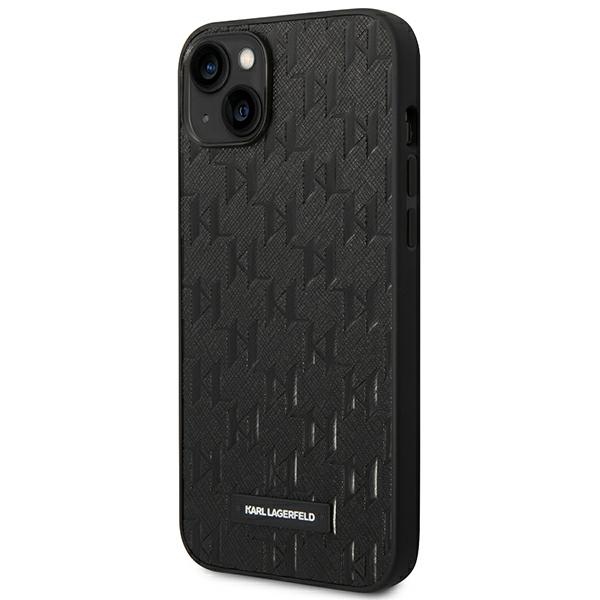 iTok webáruház - Karl Lagerfeld Karl Lagerfeld KLHCP14MSAKLHPK Saffiano Mono Metal Logo tok iPhone 14 Plus készülékhez – fekete 2 Karl Lagerfeld KLHCP14MSAKLHPK iPhone 14 Plus 6.7 "hardcase black / black Saffiano Mono Metal Logo