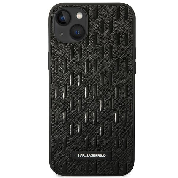 iTok webáruház - Karl Lagerfeld Karl Lagerfeld KLHCP14MSAKLHPK Saffiano Mono Metal Logo tok iPhone 14 Plus készülékhez – fekete 3 Karl Lagerfeld KLHCP14MSAKLHPK iPhone 14 Plus 6.7 "hardcase black / black Saffiano Mono Metal Logo