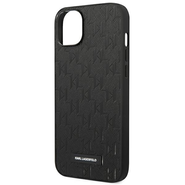 iTok webáruház - Karl Lagerfeld Karl Lagerfeld KLHCP14MSAKLHPK Saffiano Mono Metal Logo tok iPhone 14 Plus készülékhez – fekete 6 Karl Lagerfeld KLHCP14MSAKLHPK iPhone 14 Plus 6.7 "hardcase black / black Saffiano Mono Metal Logo