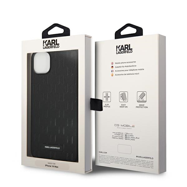 iTok webáruház - Karl Lagerfeld Karl Lagerfeld KLHCP14MSAKLHPK Saffiano Mono Metal Logo tok iPhone 14 Plus készülékhez – fekete 8 Karl Lagerfeld KLHCP14MSAKLHPK iPhone 14 Plus 6.7 "hardcase black / black Saffiano Mono Metal Logo