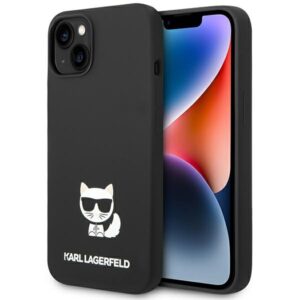 Karl Lagerfeld Silicone Choupette Body tok iPhone 14 Plus készülékhez, fekete