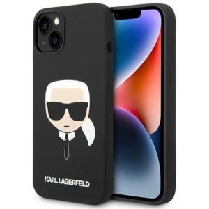 Karl Lagerfeld KLHCP14MSLKHBK szilikon tok iPhone 14 Plus készülékhez – Karl’s Head, fekete