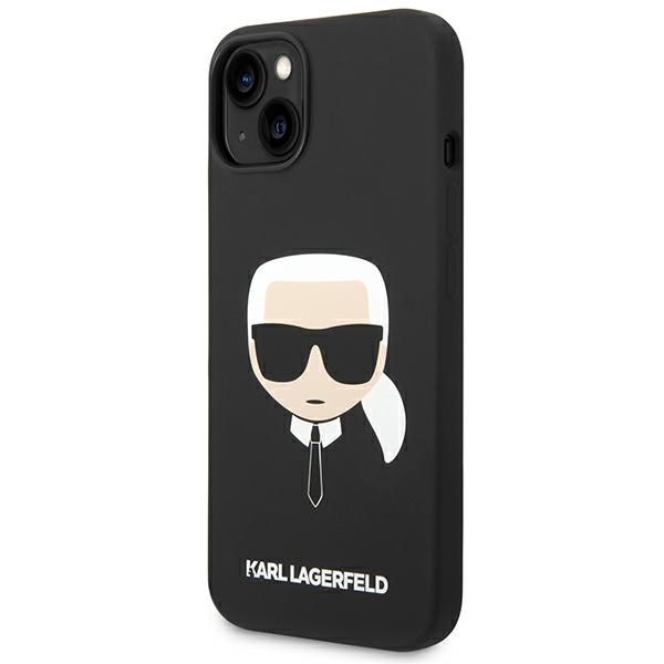 iTok webáruház - Karl Lagerfeld Karl Lagerfeld KLHCP14MSLKHBK szilikon tok iPhone 14 Plus készülékhez – Karl's Head, fekete 2 Karl Lagerfeld KLHCP14MSLKHBK iPhone 14 Plus 6.7 "hardcase black / black Silicone Karl`s Head