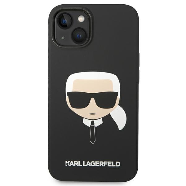 iTok webáruház - Karl Lagerfeld Karl Lagerfeld KLHCP14MSLKHBK szilikon tok iPhone 14 Plus készülékhez – Karl's Head, fekete 3 Karl Lagerfeld KLHCP14MSLKHBK iPhone 14 Plus 6.7 "hardcase black / black Silicone Karl`s Head