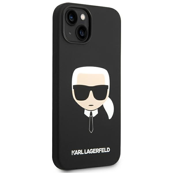 iTok webáruház - Karl Lagerfeld Karl Lagerfeld KLHCP14MSLKHBK szilikon tok iPhone 14 Plus készülékhez – Karl's Head, fekete 4 Karl Lagerfeld KLHCP14MSLKHBK iPhone 14 Plus 6.7 "hardcase black / black Silicone Karl`s Head