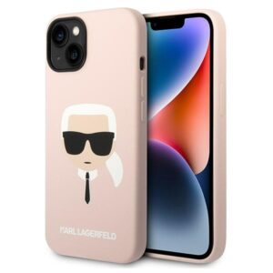 Karl Lagerfeld KLHCP14MSLKHLP szilikon tok iPhone 14 Plus készülékhez