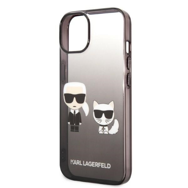iTok webáruház - Karl Lagerfeld Karl Lagerfeld KLHCP14MTGKCK tok iPhone 14 Plus készülékhez 6 Karl Lagerfeld KLHCP14MTGKCK iPhone 14 Plus 6,7 "hardcase black / black Gradient Ikonik Karl & Choupette