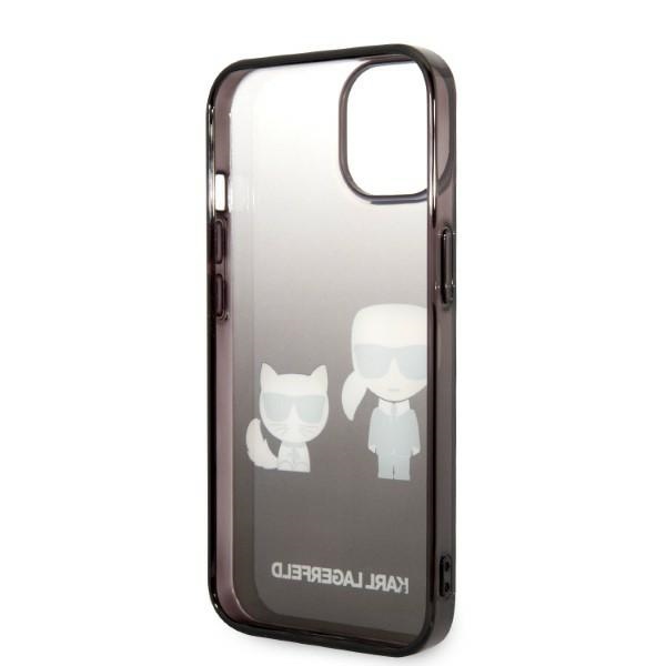 iTok webáruház - Karl Lagerfeld Karl Lagerfeld KLHCP14MTGKCK tok iPhone 14 Plus készülékhez 7 Karl Lagerfeld KLHCP14MTGKCK iPhone 14 Plus 6,7 "hardcase black / black Gradient Ikonik Karl & Choupette