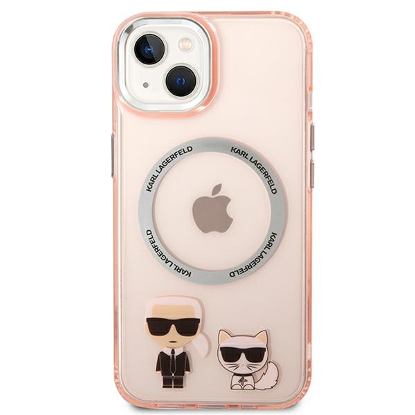 iTok webáruház - Karl Lagerfeld Karl Lagerfeld KLHMP14MHKCP iPhone 14 Plus tok – Karl & Choupette Aluminum MagSafe, rózsaszín 3 Karl Lagerfeld KLHMP14MHKCP iPhone 14 Plus 6.7 "hardcase pink / pink Karl & Choupette Aluminum Magsafe