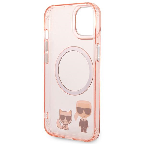 iTok webáruház - Karl Lagerfeld Karl Lagerfeld KLHMP14MHKCP iPhone 14 Plus tok – Karl & Choupette Aluminum MagSafe, rózsaszín 7 Karl Lagerfeld KLHMP14MHKCP iPhone 14 Plus 6.7 "hardcase pink / pink Karl & Choupette Aluminum Magsafe