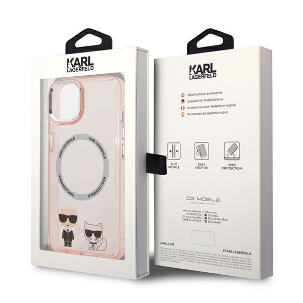 iTok webáruház - Karl Lagerfeld Karl Lagerfeld KLHMP14MHKCP iPhone 14 Plus tok – Karl & Choupette Aluminum MagSafe, rózsaszín 8 Karl Lagerfeld KLHMP14MHKCP iPhone 14 Plus 6.7 "hardcase pink / pink Karl & Choupette Aluminum Magsafe