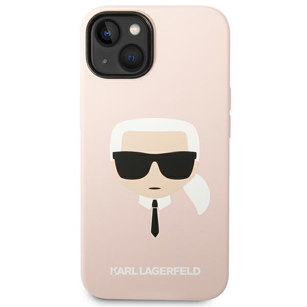 iTok webáruház - Karl Lagerfeld Karl Lagerfeld Silicone Karl's Head MagSafe szilikon tok iPhone 14 Plus készülékhez (világos rózsaszín) 3 Karl Lagerfeld Silicone Karl's Head MagSafe Case for iPhone 14 Plus (világos rózsaszín)