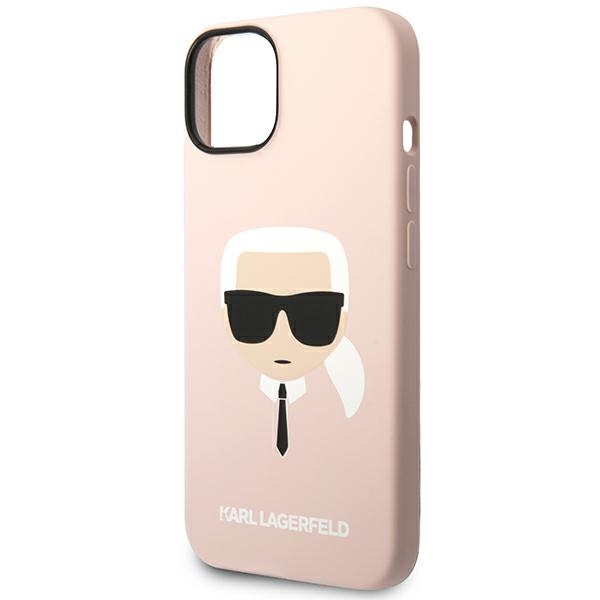 iTok webáruház - Karl Lagerfeld Karl Lagerfeld Silicone Karl's Head MagSafe szilikon tok iPhone 14 Plus készülékhez (világos rózsaszín) 6 Karl Lagerfeld Silicone Karl's Head MagSafe Case for iPhone 14 Plus (világos rózsaszín)