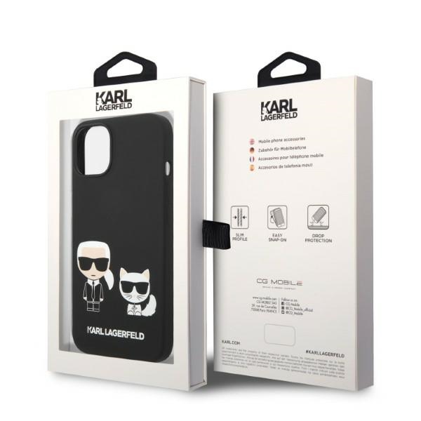 iTok webáruház - Karl Lagerfeld Karl Lagerfeld Karl & Choupette szilikon tok iPhone 14 Plus készülékhez, fekete 8 Karl Lagerfeld KLHMP14MSSKCK iPhone 14 Plus 6.7 "hardcase black / black Liquid Silicone Karl & Choupette Magsafe
