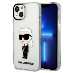 Karl Lagerfeld Ikonik Karl tok iPhone 14 Plushoz (átlátszó)