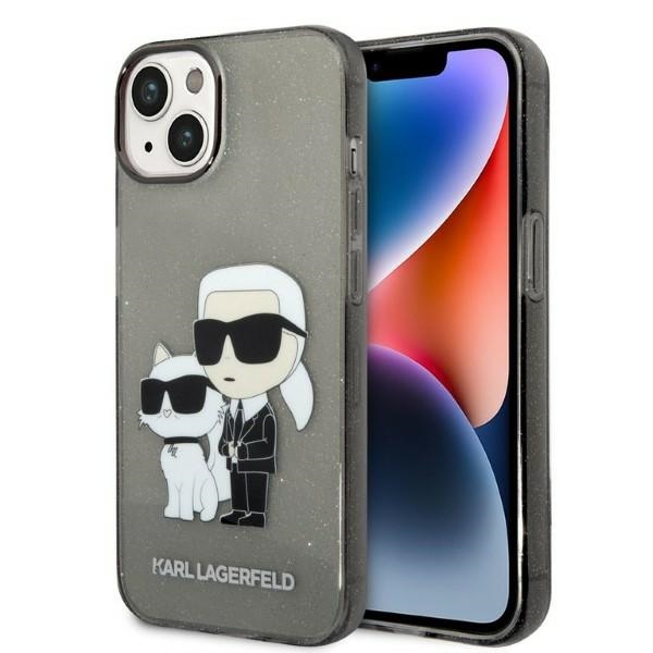 iTok webáruház - Karl Lagerfeld Karl Lagerfeld Karl&Choupette tok iPhone 14 Plus készülékhez (fekete) 1 Karl Lagerfeld Glitter Karl&Choupette case for iPhone 14 Plus (fekete)