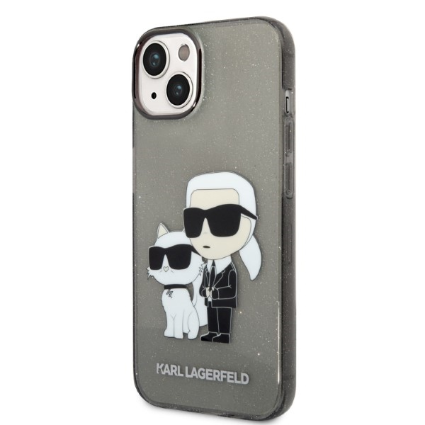 iTok webáruház - Karl Lagerfeld Karl Lagerfeld Karl&Choupette tok iPhone 14 Plus készülékhez (fekete) 2 Karl Lagerfeld Glitter Karl&Choupette case for iPhone 14 Plus (fekete)