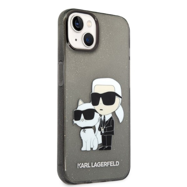 iTok webáruház - Karl Lagerfeld Karl Lagerfeld Karl&Choupette tok iPhone 14 Plus készülékhez (fekete) 4 Karl Lagerfeld Glitter Karl&Choupette case for iPhone 14 Plus (fekete)