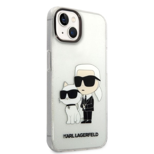 iTok webáruház - Karl Lagerfeld Karl Lagerfeld Karl&Choupette tok iPhone 14 Plus készülékhez (átlátszó) 4 Karl Lagerfeld Glitter Karl&Choupette case for iPhone 14 Plus (átlátszó)