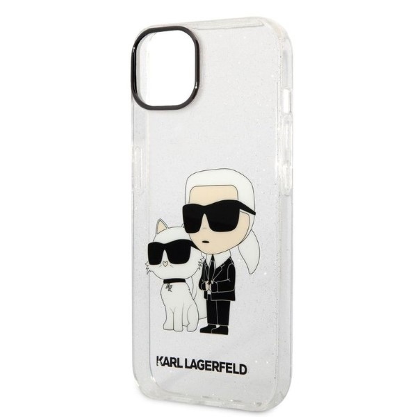 iTok webáruház - Karl Lagerfeld Karl Lagerfeld Karl&Choupette tok iPhone 14 Plus készülékhez (átlátszó) 6 Karl Lagerfeld Glitter Karl&Choupette case for iPhone 14 Plus (átlátszó)