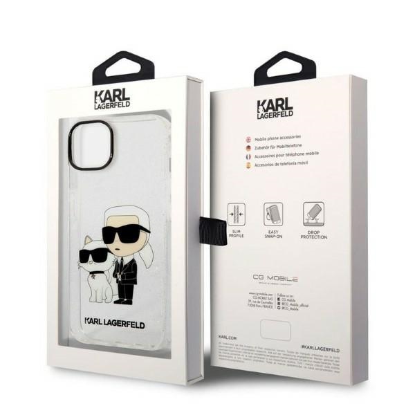 iTok webáruház - Karl Lagerfeld Karl Lagerfeld Karl&Choupette tok iPhone 14 Plus készülékhez (átlátszó) 8 Karl Lagerfeld Glitter Karl&Choupette case for iPhone 14 Plus (átlátszó)