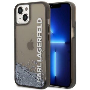 Karl Lagerfeld Liquid Glitter Elong tok iPhone 14 Plus tok (fekete)