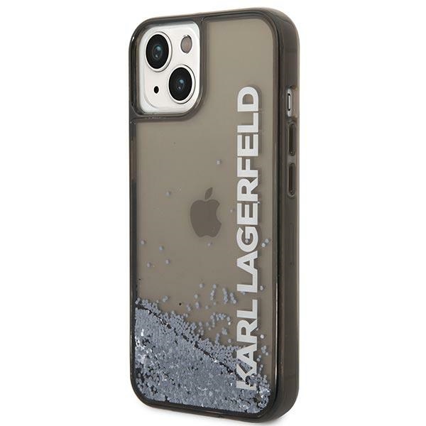 iTok webáruház - Karl Lagerfeld Karl Lagerfeld Liquid Glitter Elong tok iPhone 14 Plus tok (fekete) 2 Karl Lagerfeld Liquid Glitter Elong case for iPhone 14 Plus (fekete)