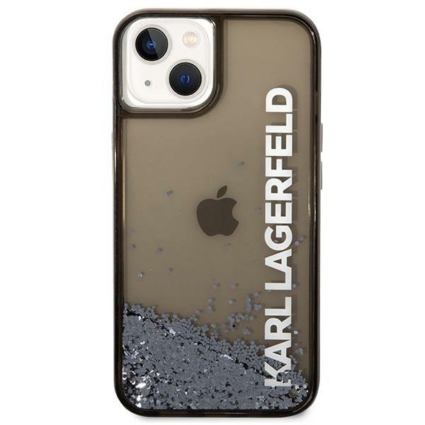 iTok webáruház - Karl Lagerfeld Karl Lagerfeld Liquid Glitter Elong tok iPhone 14 Plus tok (fekete) 3 Karl Lagerfeld Liquid Glitter Elong case for iPhone 14 Plus (fekete)