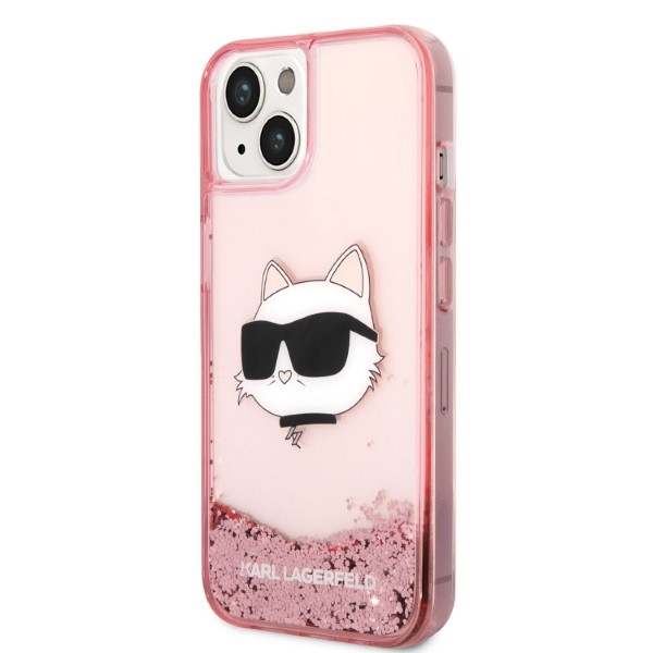 iTok webáruház - Karl Lagerfeld Karl Lagerfeld Glitter Choupette Head tok iPhone 14 Plus készülékhez (rózsaszín) 2 Karl Lagerfeld Glitter Choupette Head case for iPhone 14 Plus (rózsaszín)