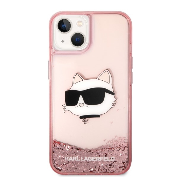 iTok webáruház - Karl Lagerfeld Karl Lagerfeld Glitter Choupette Head tok iPhone 14 Plus készülékhez (rózsaszín) 3 Karl Lagerfeld Glitter Choupette Head case for iPhone 14 Plus (rózsaszín)