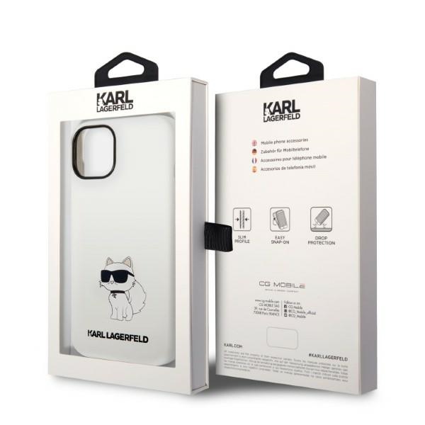 iTok webáruház - Karl Lagerfeld Karl Lagerfeld Silicone Choupette szilikon tok iPhone 14 Plus készülékhez (fehér) 8 Karl Lagerfeld Silicone Choupette case for iPhone 14 Plus (fehér)
